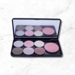 6 Cool Eye/Brow Colour (26mm) + 1 Blush Palette (36mm)